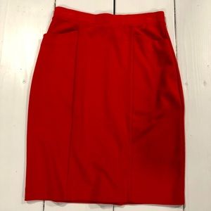 Anne Klein cotton pencil skirt with pockets